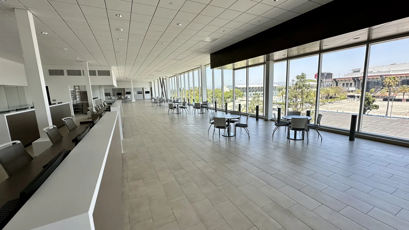 Customer lounge floor