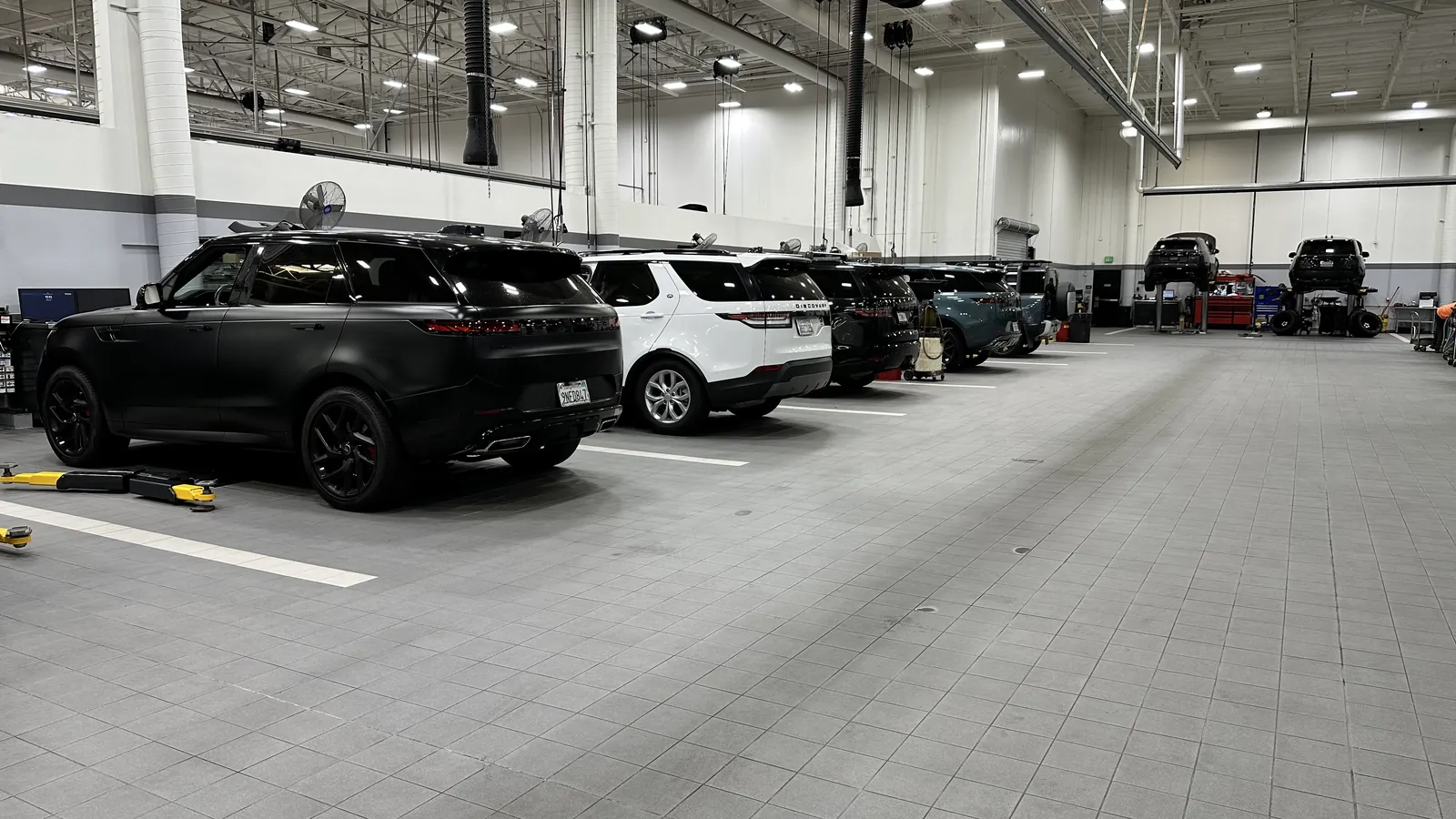 Dealership service center floor