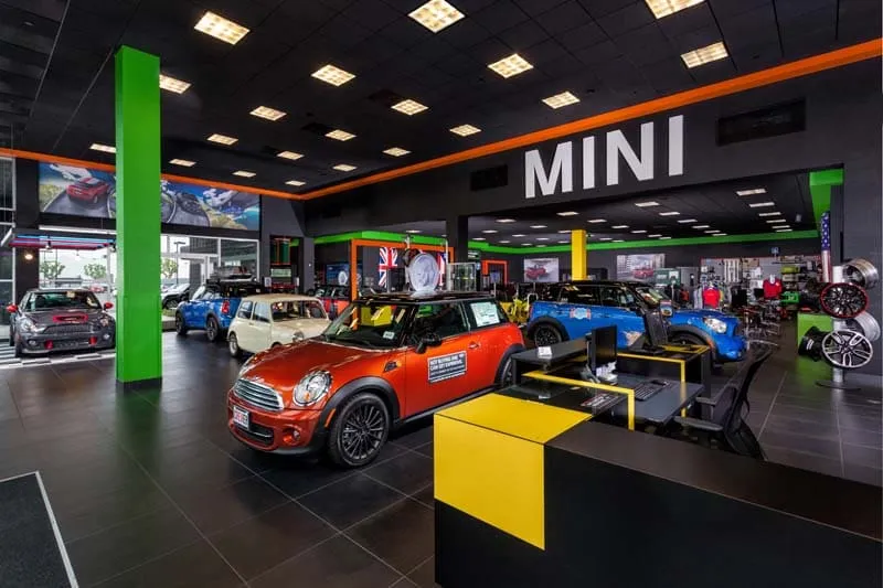 MINI dealership interior